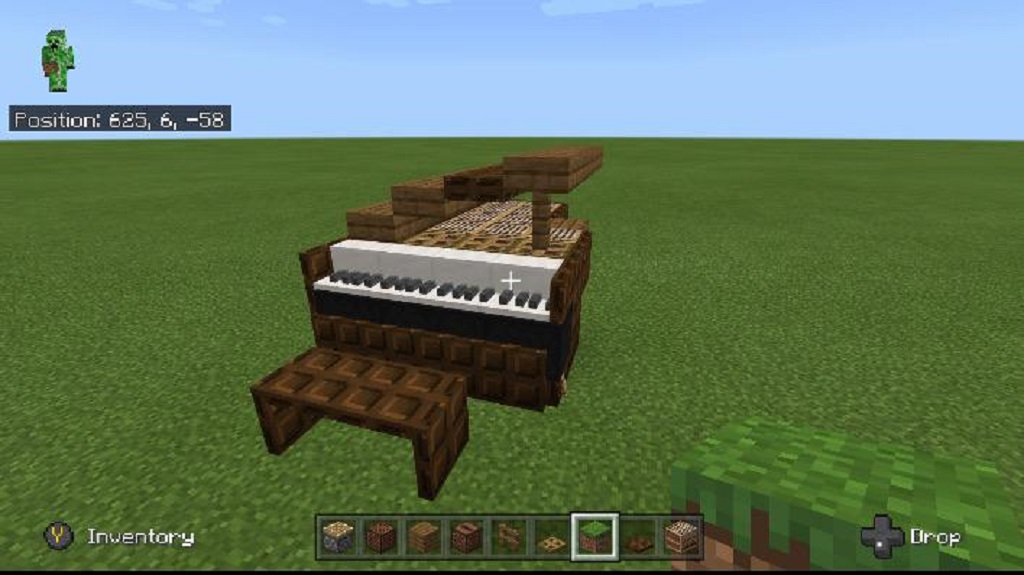 Introducing the Block note piano in Minecraft 