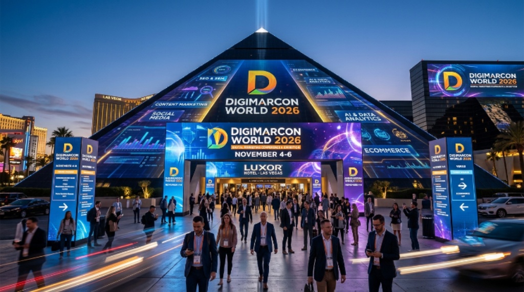 DigiMarCon World 2026 digital marketing conference at Luxor Hotel Las Vegas November 4 to 6